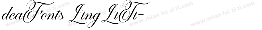 deaFonts LingLiTi字体转换